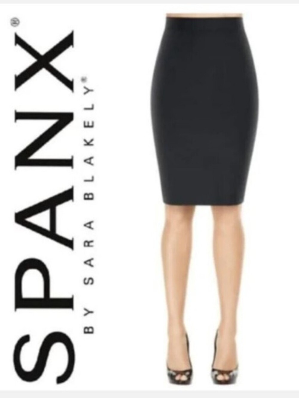 SPANX Black Pencil Skirt Compression Slimming Shapewear Small